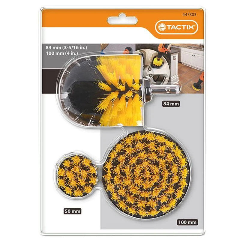 Tactix Axis Cleaning Brushes With 1/4 Axis (3 pcs)