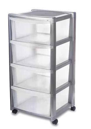 STORAGE UNIT LIBERA 4DRAWERS H.80 WHITE