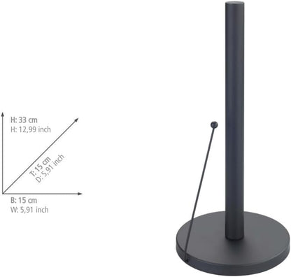 KITCHEN PAPER HOLDER "CLAYTON" BLACK