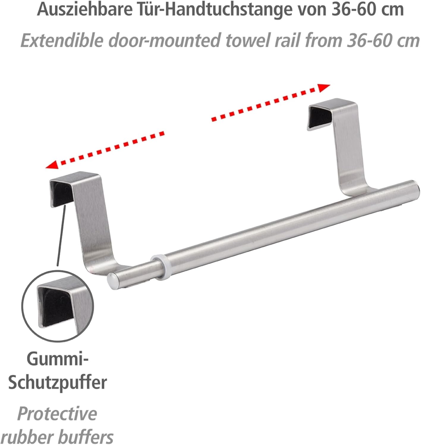 OVER CABINET TOWEL ROD EXTENSIONAL 36-60
