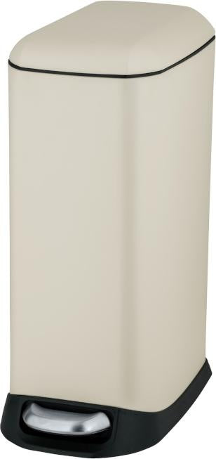 PEDAL BIN DESIGN EASY CLOSE 12L. CREAM
