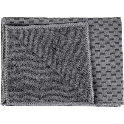 SET*2 MICROFIBRE TEA TOWELS "MIKO" BLACK