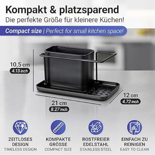 SINK ORGANIZER "ORIO" BLACK