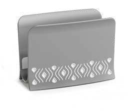 NAPKIN HOLDER 7.5*15.5*11 GREY