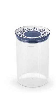 RND. AIRTIGHT JAR 0.7L BLUE