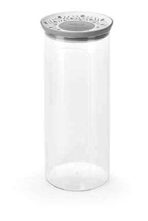 RND. AIRTIGHT JAR 0.7L GREY