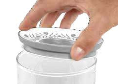 RND. AIRTIGHT JAR 2.2L BEIGE