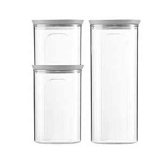 RND. AIRTIGHT JAR 2.2L BEIGE