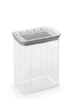 RECT. AIRTIGHT JAR 0.7L GREY