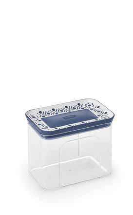 RECT. AIRTIGHT JAR 1.2L BLUE