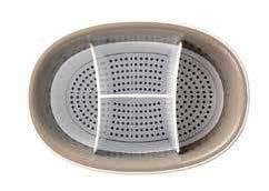 CUTLERY DRAINER 19.5*13.5*14 BEIGE