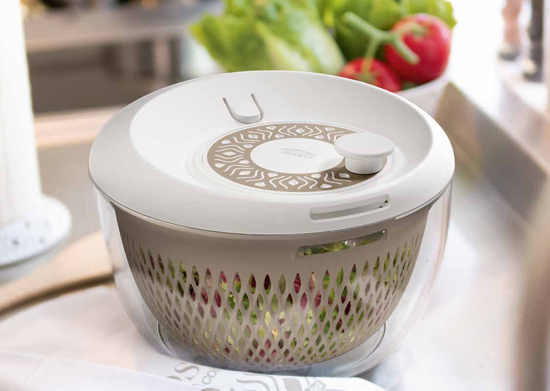 SALAD SPINNER "TOSCA" 26CM BEIGE