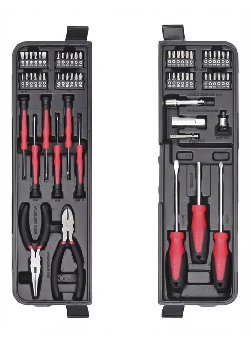 Tactix 129 Piece Tool Set, Tool Box Kit for Mechanic and Car, General Household