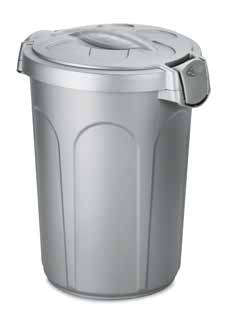 DUSTBIN "JERRY" 23LT TORTORA/SILVER