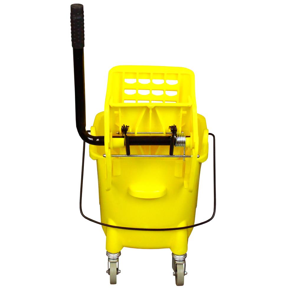 Impact Value-plus Sidepress Wringer And Plastic Bucket Combo, 26-35 Qt., Yellow