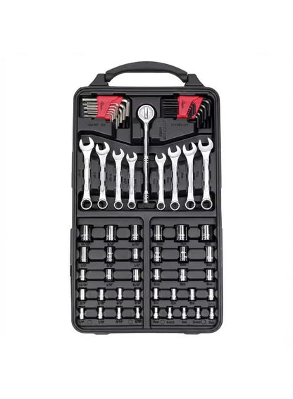Tactix 129 Piece Tool Set, Tool Box Kit for Mechanic and Car, General Household