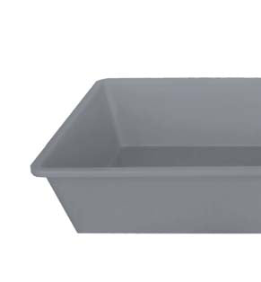 TOILET CAT LITTER TRAY 2 STONE GREY