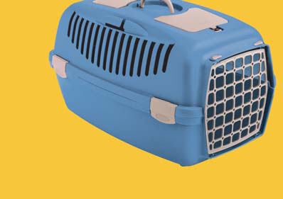 PET CARRIER 55*36*35CM CULLIVER2 GREY