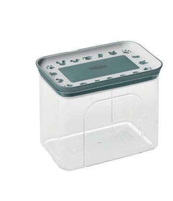PET SNACK BOX 1.2LT WHITE/GREEN