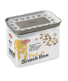 PET SNACK BOX 2.2LT WHITE/TORTORA