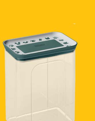 PET SNACK BOX 2.2LT WHITE/GREEN