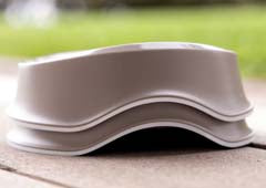 ANTI-GULPING "SLOW FOOD" 0.5L GREY