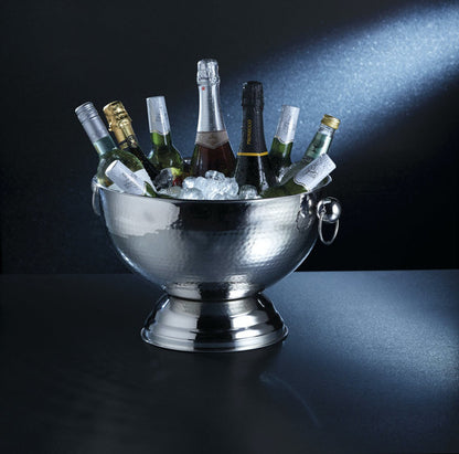 KitchenCraft BarCraft Hammered Stainless Steel Champagne Bowl