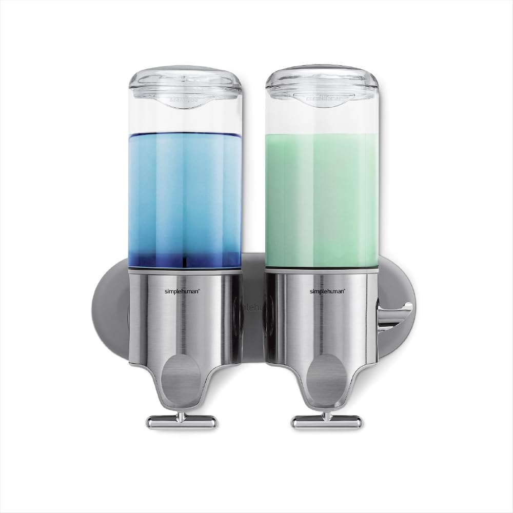 Simplehuman 444ml Twin Wall Mounted Soap Dispenser Pump