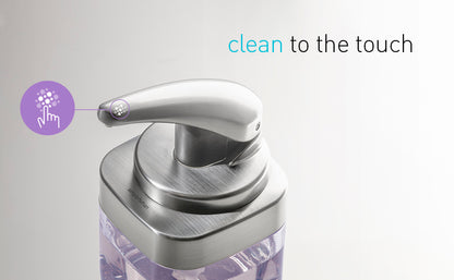 Simplehuman 440Ml / 15 Oz. Square Push Pump Soap Dispenser, Brushed Nickel