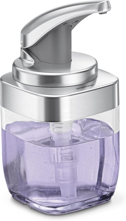 Simplehuman 440Ml / 15 Oz. Square Push Pump Soap Dispenser, Brushed Nickel