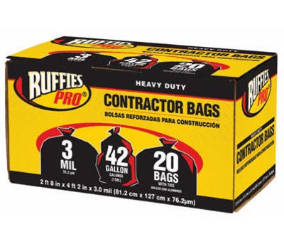 Berry 20 Pack 42 Gal Black Contractor Bag