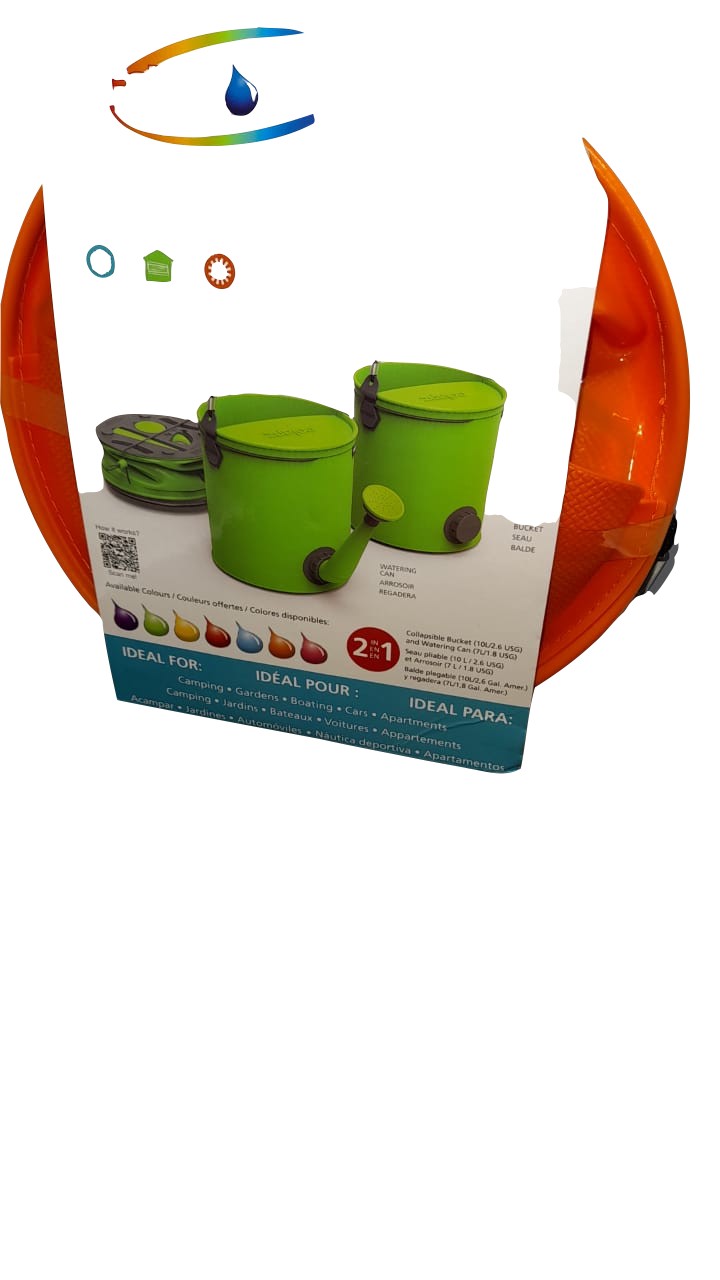 Colapz Collapsible Watering Can & Foldable Bucket Water Container Orange - Home & Beyond