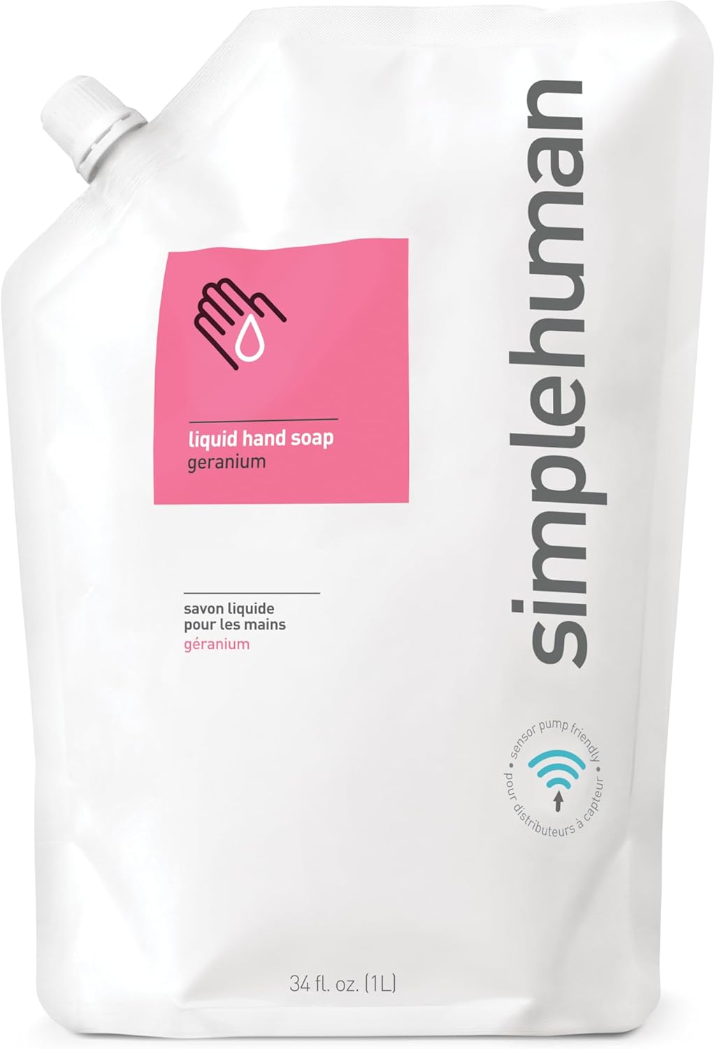 Simplehuman 1L Hand Wash Liquid Soap, Moisturising, Suitable for Sensitive Skin,