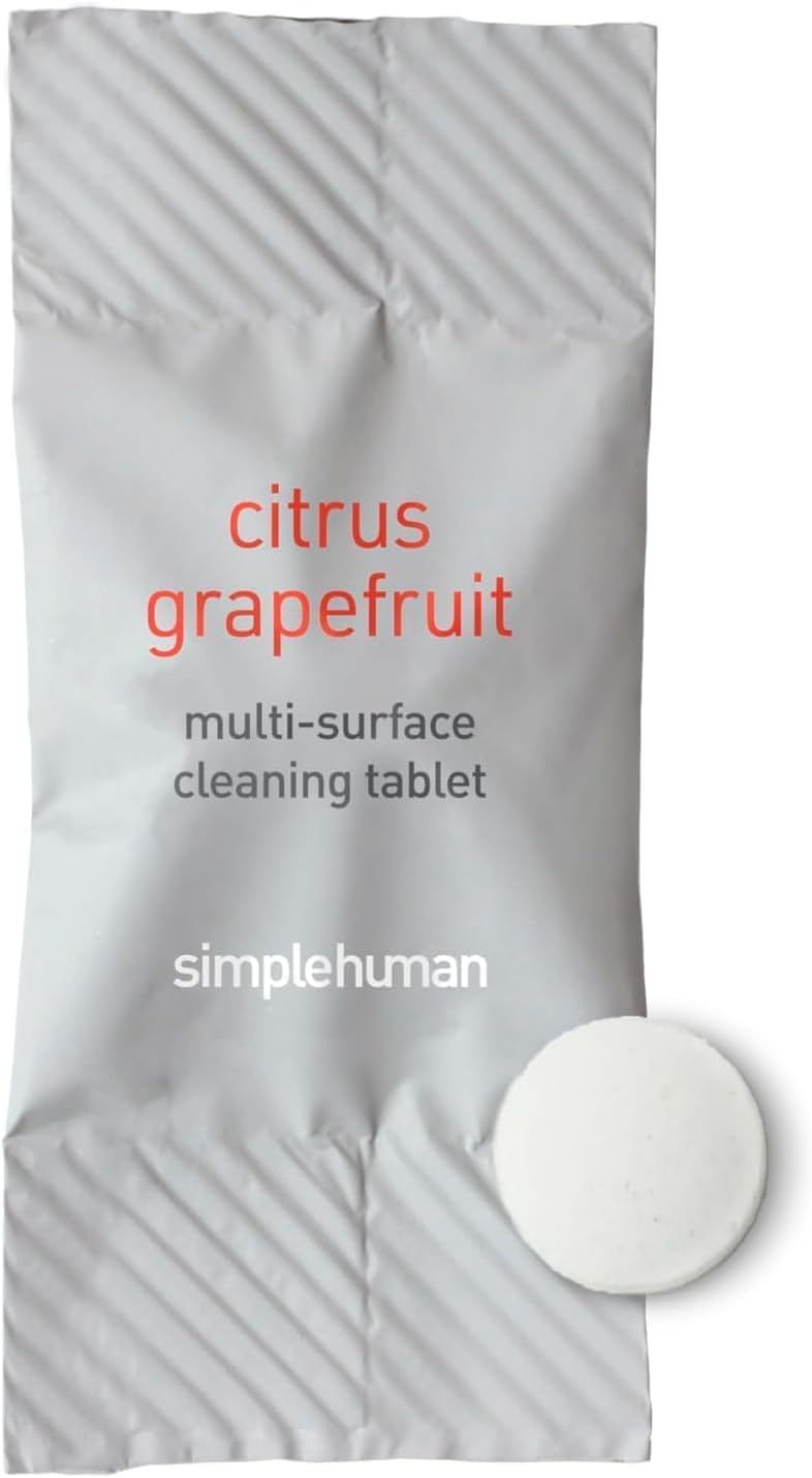 Simplehuman multi-surface cleaning tablets, citrus grapefruit,watermint