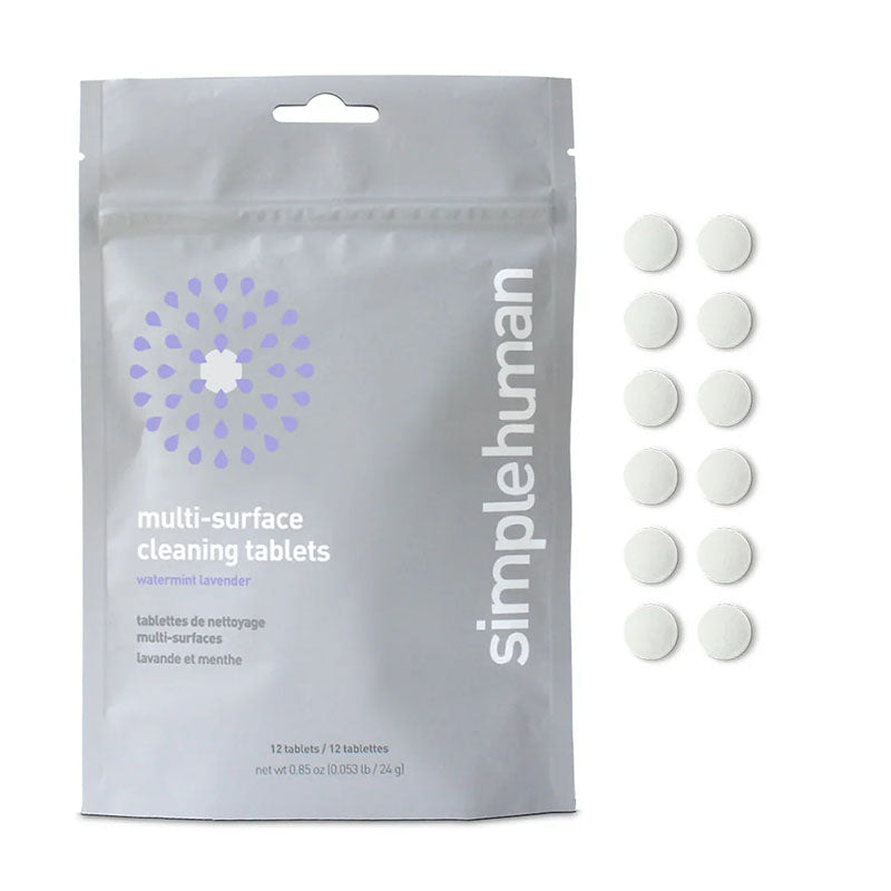 Simplehuman multi-surface cleaning tablets, citrus grapefruit,watermint