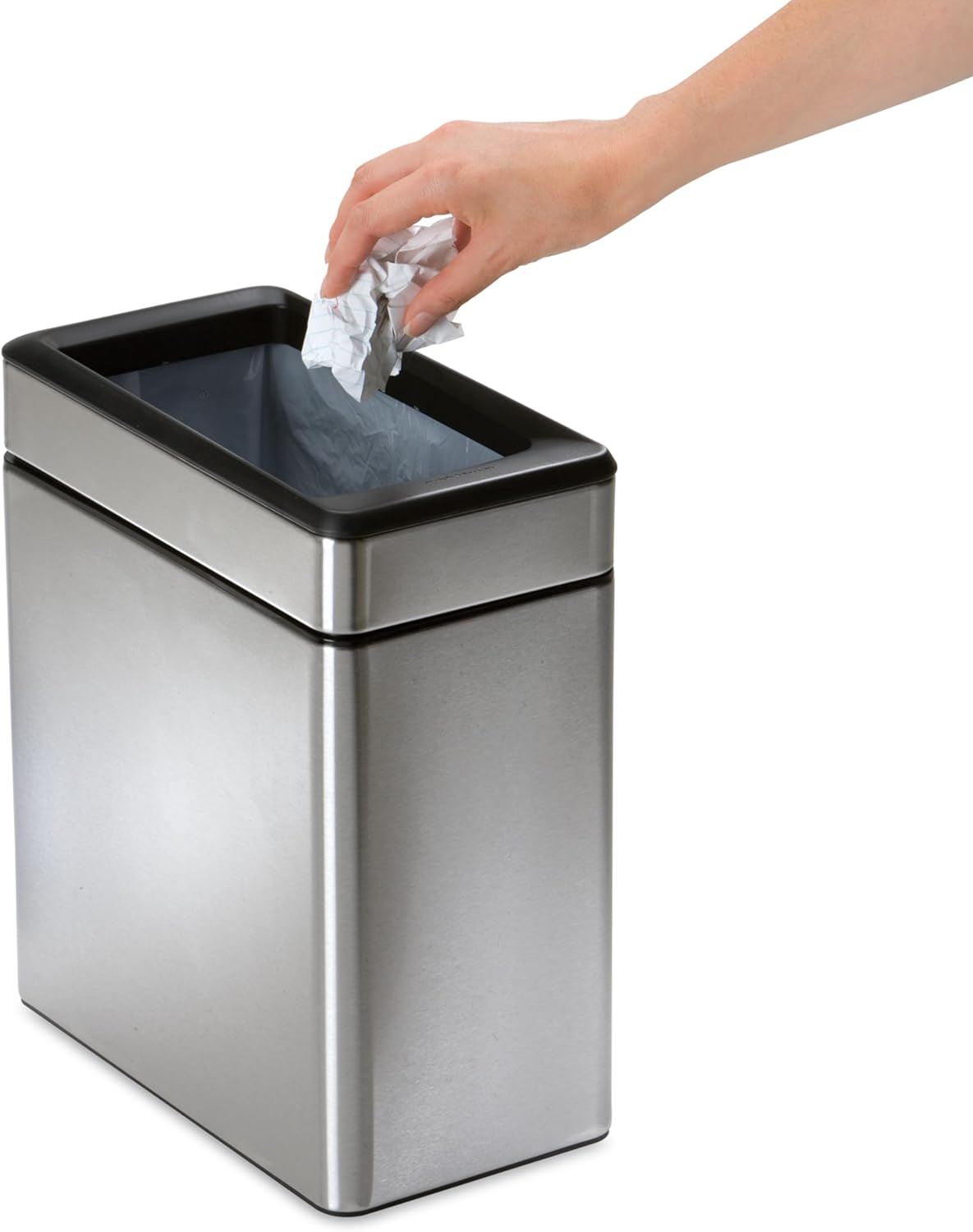 Simplehuman 10L Slim Profile Open Office Business Commercial Bin