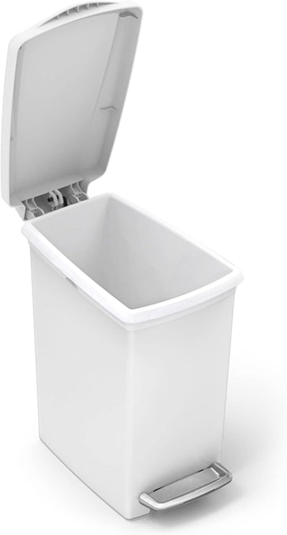 Simplehuman 10L Slim Pedal Bin, Small Bin for Bathroom Bedroom Office