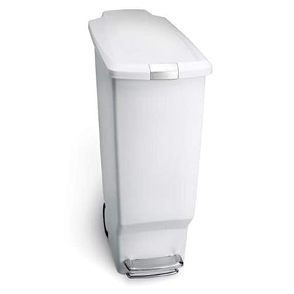 Simplehuman 40 Liter / 10.6 Gallon Slim Kitchen Step Trash Can With Secure Slide Lock