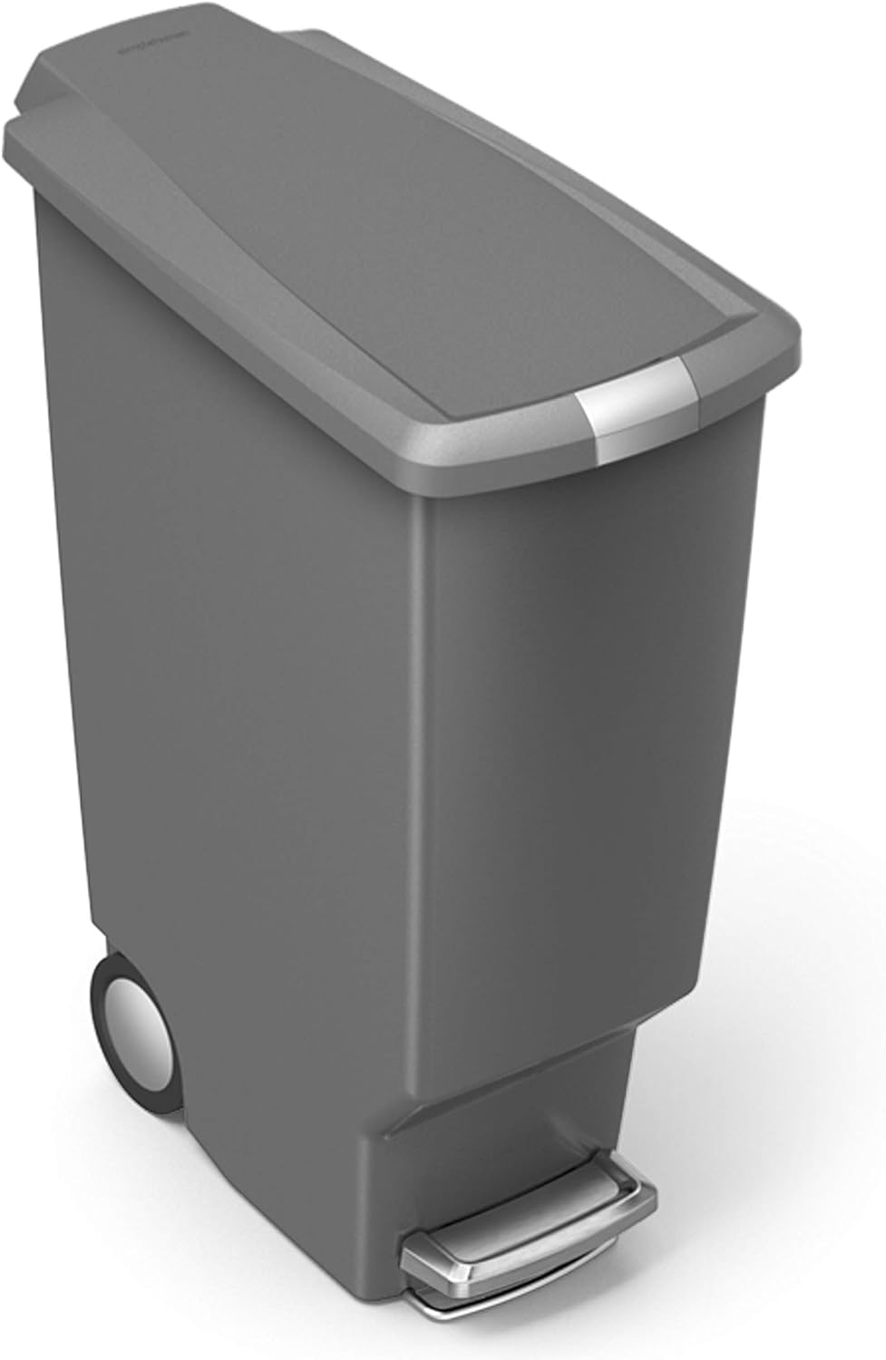 Simplehuman 40 Liter / 10.6 Gallon Slim Kitchen Step Trash Can With Secure Slide Lock