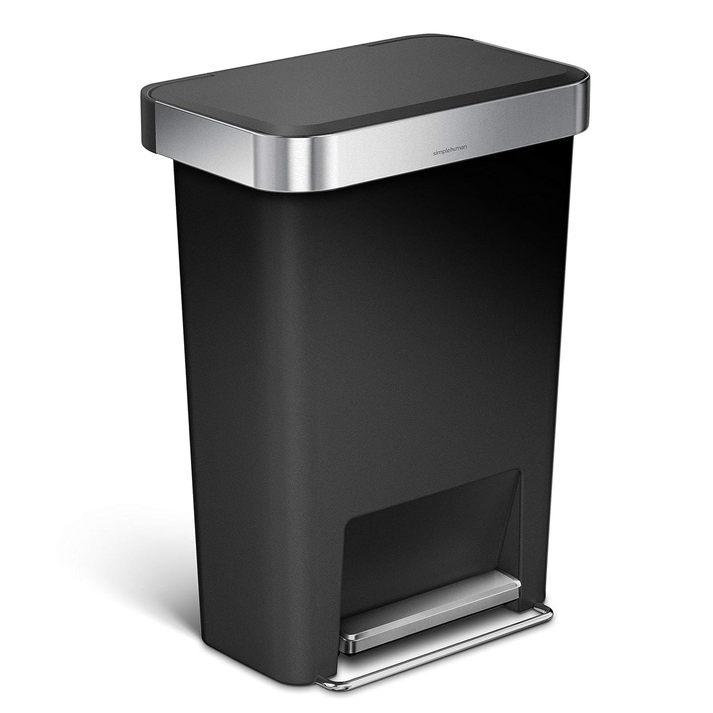 Simplehuman 45L Rectangular Pedal Bin with Liner Pocket