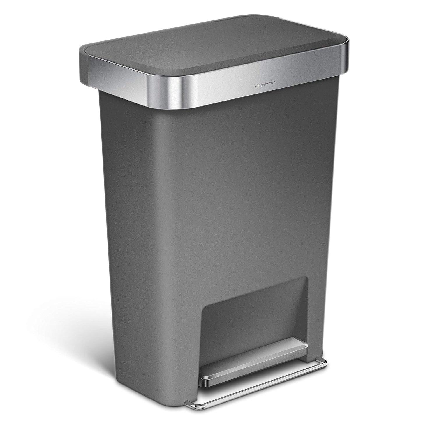 Simplehuman 45L Rectangular Pedal Bin with Liner Pocket