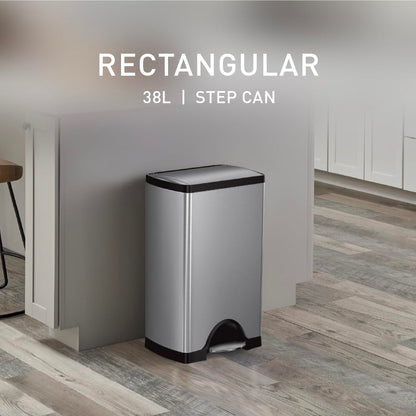 Simplehuman 38L Rectangular Kitchen Pedal Bin