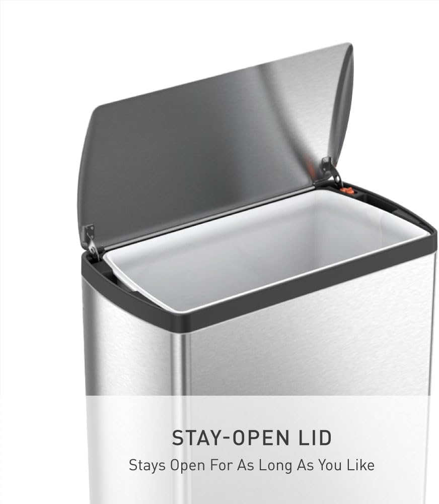 Simplehuman 50 Liter  Rectangular Kitchen Step Trash Can