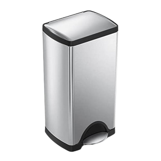 Simplehuman 30L Rectangular Kitchen Pedal Bin, Strong Steel Pedal