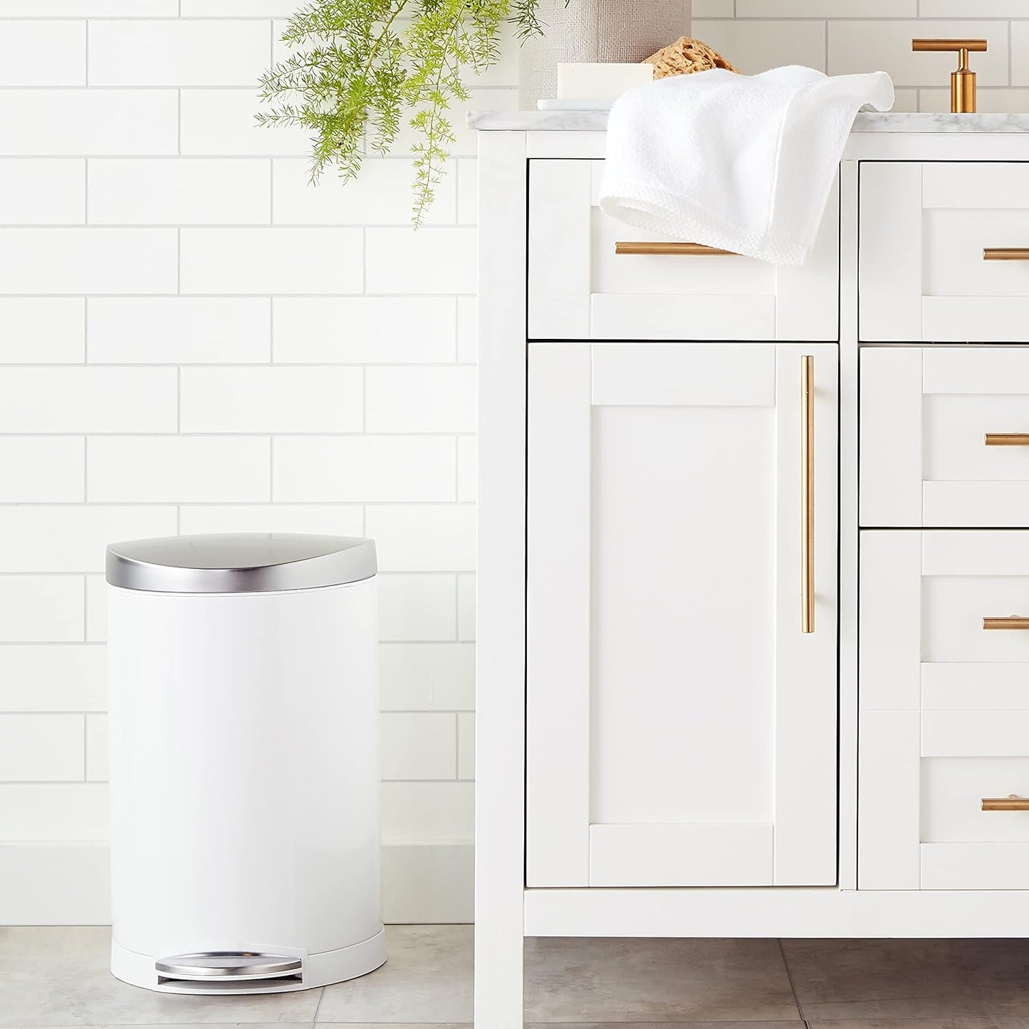 Simplehuman 10L Semi-Round Pedal Bin
