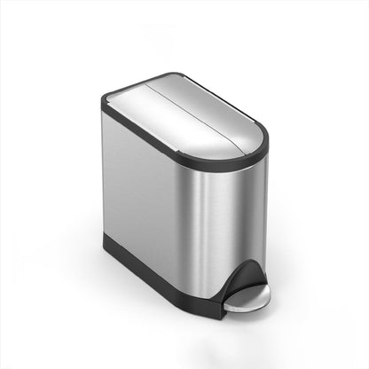 Simplehuman 10 Liter  Butterfly Lid Bathroom Step Trash Can