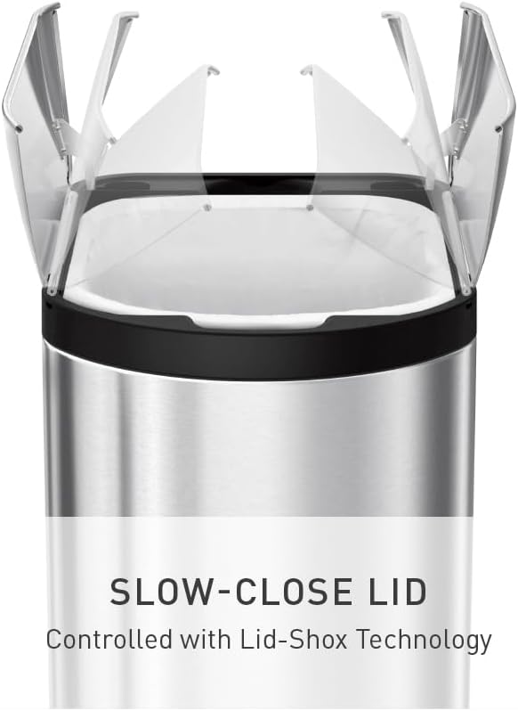 Simplehuman 10 Liter  Butterfly Lid Bathroom Step Trash Can