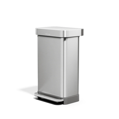 Simplehuman Rectangular Step Can, 55L / 45L Kitchen Trash Can