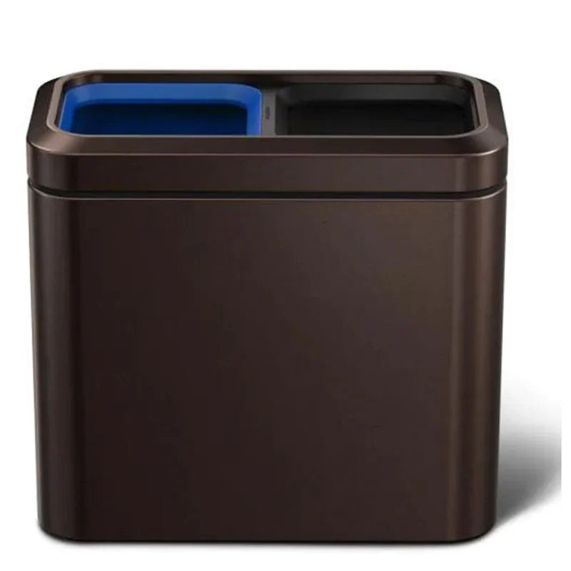 Simplehuman Slim Open Recycler, Dark Bronze