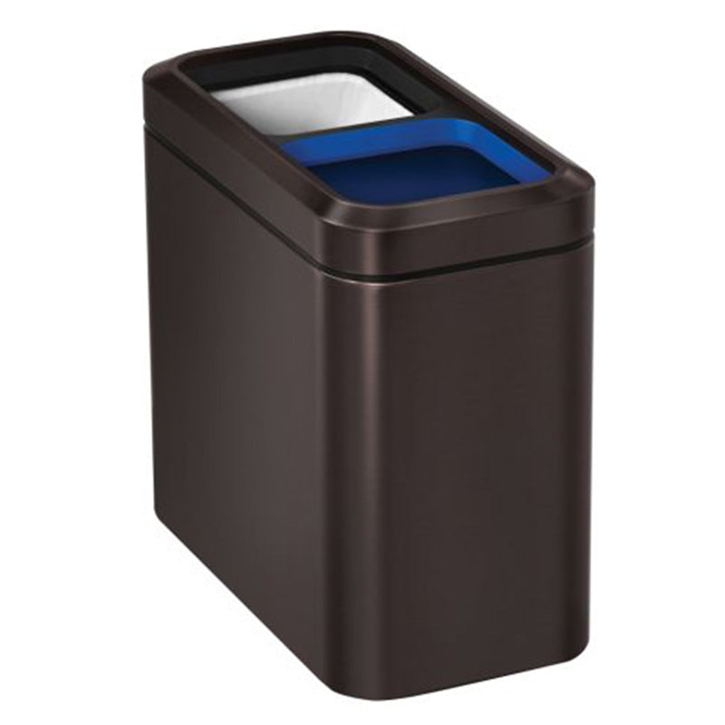 Simplehuman Slim Open Recycler, Dark Bronze